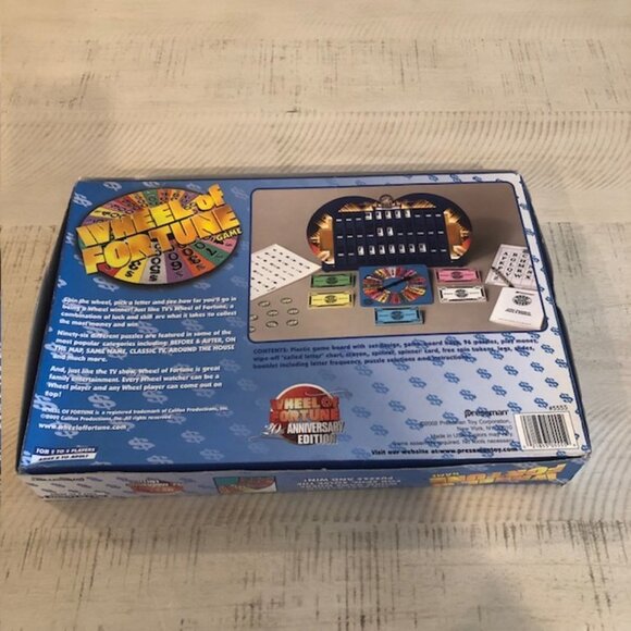 Vintage 2002 Pressman Wheel of Fortune 20th Century Anniversary Edition - Picture 10 of 10